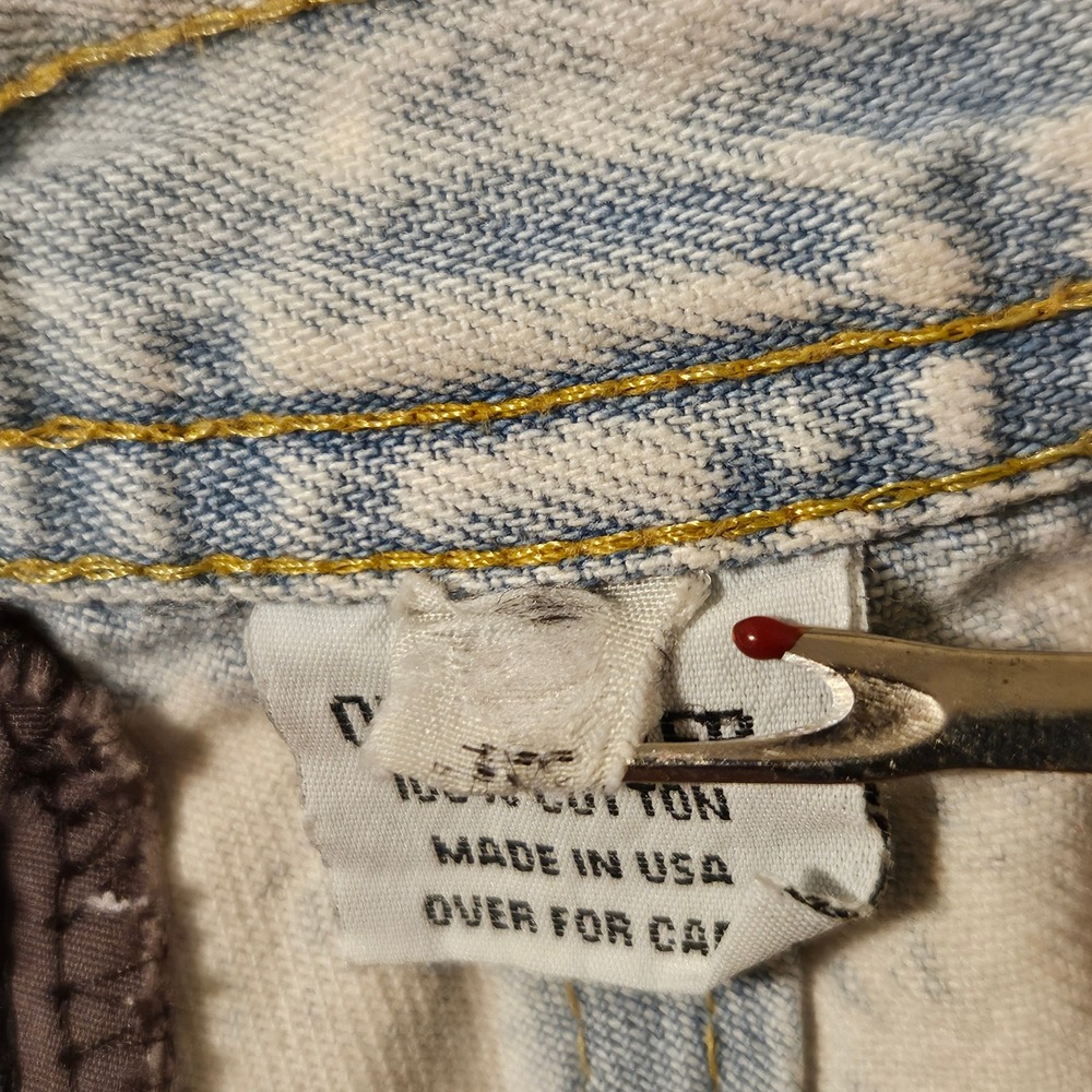 Vintage Quiksilver Denim Shorts Size 30 x 8 USA Made Light Acid Wash Jorts - Picture 9 of 15
